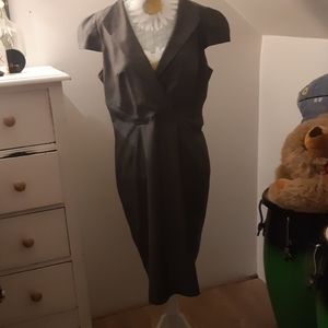 Grey pinstripe dress